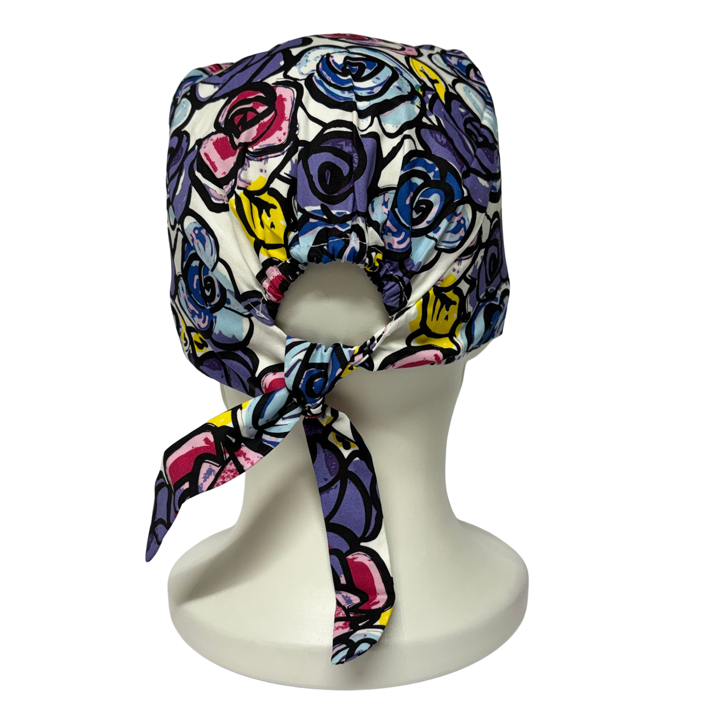 Purple flowers hat