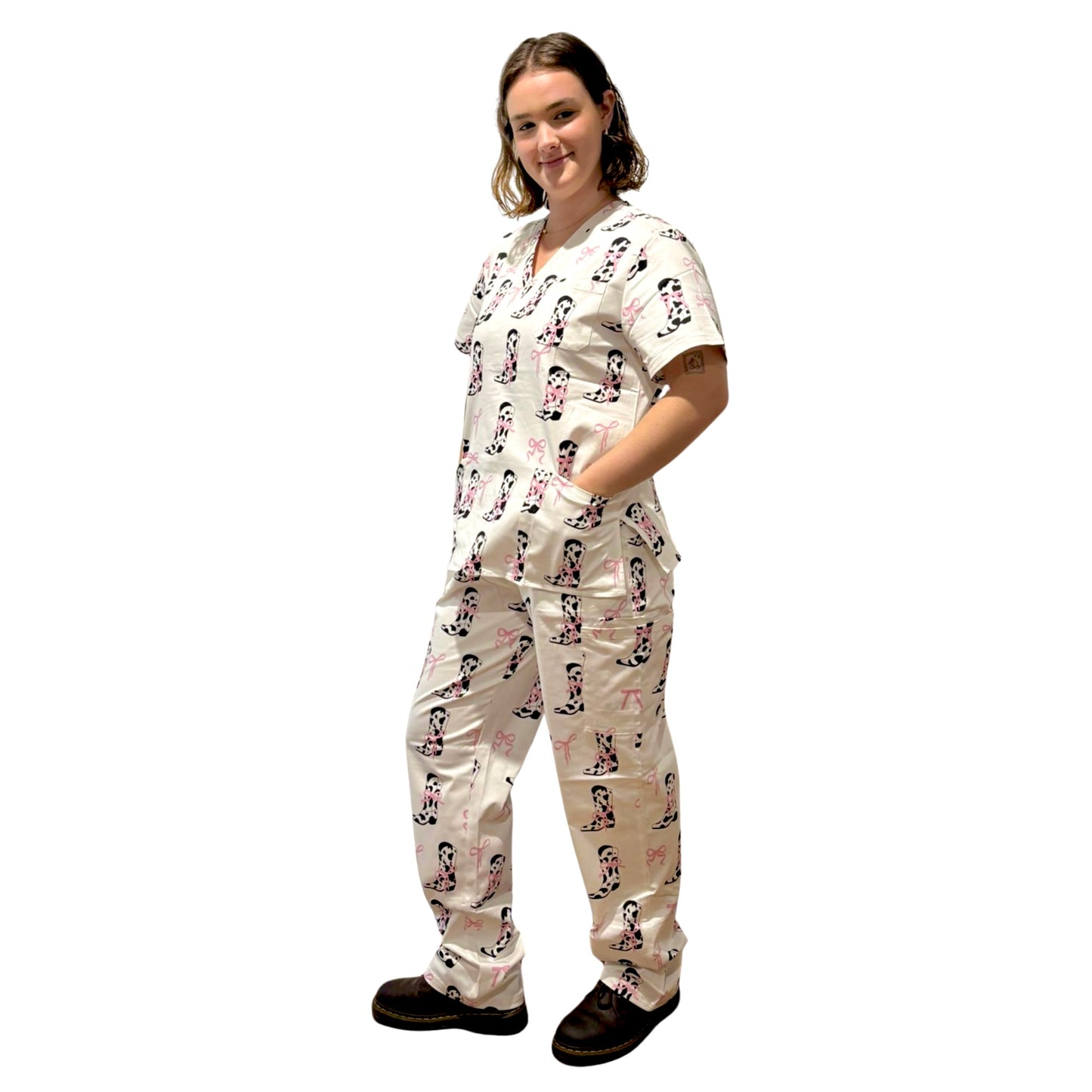 Cowgirl boots scrubs
