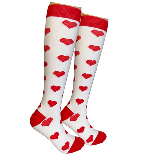 Red heart stockings