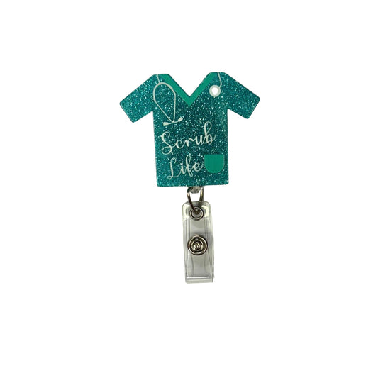 Scrub life badge holder